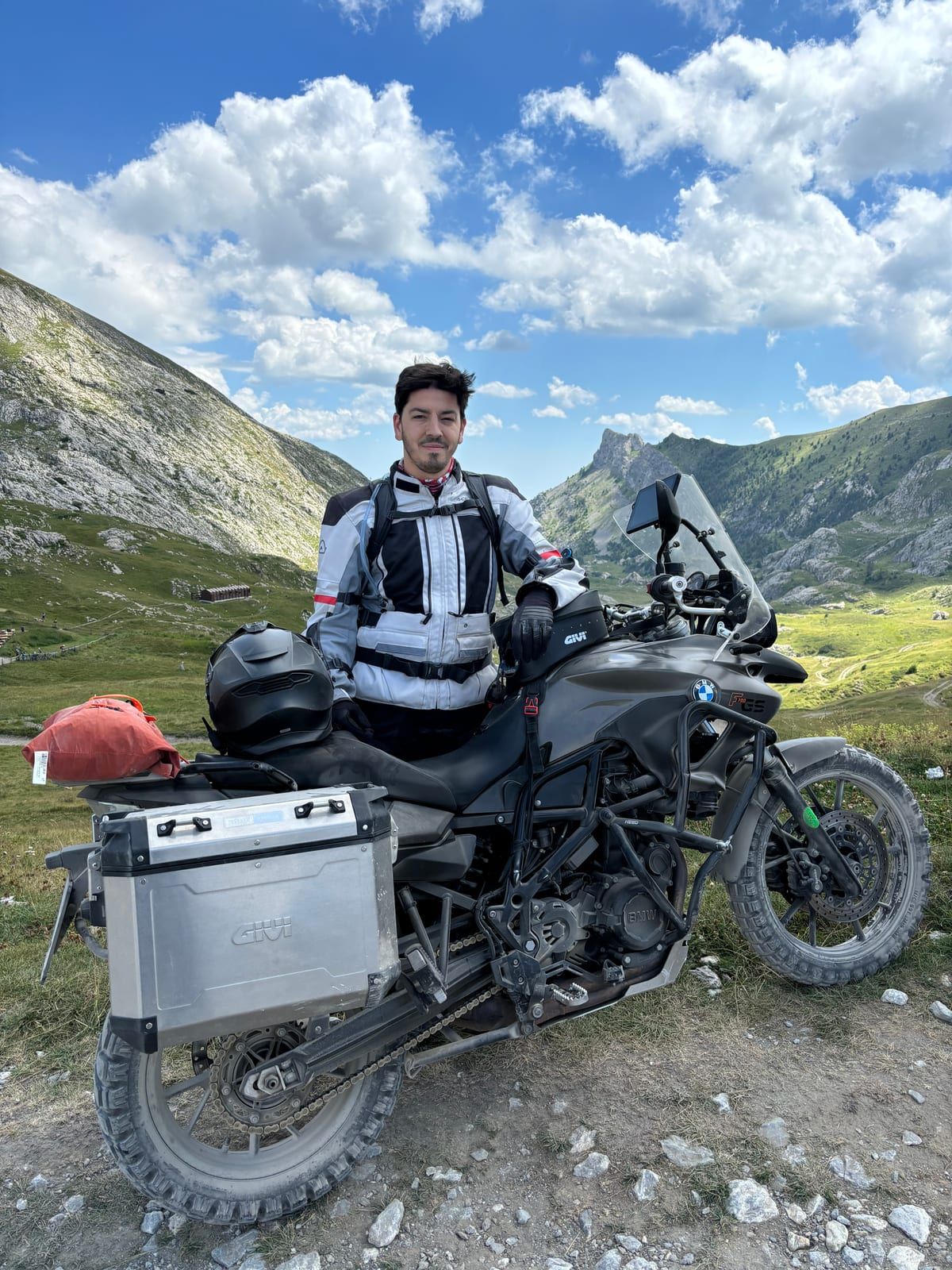 Acerbis X-Tour worn with a backpack